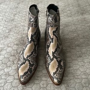LUXXE DESIGN Men’s leather snake boots